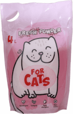Наполнитель FOR CATS силикагелевый впитывающий, Fresh Powder, 1,55 кг (4 л)