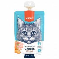 Лакомство Wanpy Cat для кошек Мясное пюре из курицы 90 г