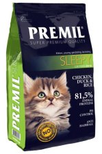 Корм PREMIL для котят, молодых кормящих кошек, Sleepy SuperPremium, 1,5 кг