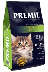 Корм PREMIL для котят, молодых кормящих кошек, Sleepy SuperPremium, 1,5 кг