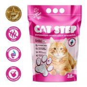 Силикагелевый наполнитель Cat Step, Crystal Pink, 1,67 кг (3,8 л)
