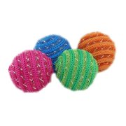 Игрушка Шарик для кошек плетеный гремящий, 4 см