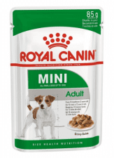 Кусочки в соусе Royal Canin для взрослых собак мелких пород, MINI ADULT, 85 г