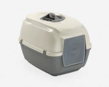 Лоток закрытый MPS, кошачий , белый, NOVA, 56х40х40,5 см