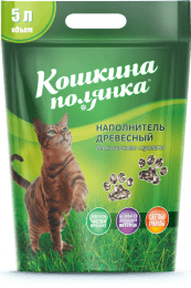 Древесный наполнитель Кошкина Полянка, 3 кг (5 л)