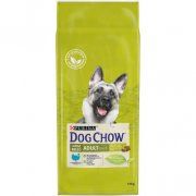 Корм Dog Chow сухой полнорационный, для взрослых собак крупных пород, с индейкой, 14 кг