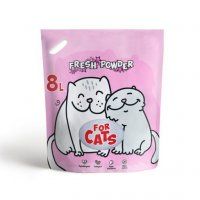 Наполнитель силикагелевый впитывающий, FOR CATS Fresh Powder, 3,1 кг(8 л)
