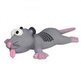 Игрушка Крыса/мышь из латекса со звуком, для собаки, 22 см