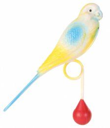 Игрушка Попугай с противовесом, для птиц, 12 см