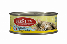 Консервы Berkley для котят, кролик с овощами, 100 г