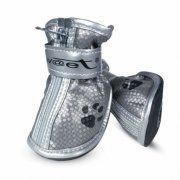 Ботинки для собак, серебряные с лапками, Triol, 4,5х4х5 см
