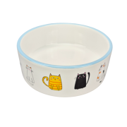 Миска Dogman керамическая Разноцветные коты, 280мл