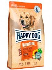 Корм Happy Dog для взрослых собак всех пород, со вкусом говядины и риса, NaturCroq Rind & Reis, 15 кг