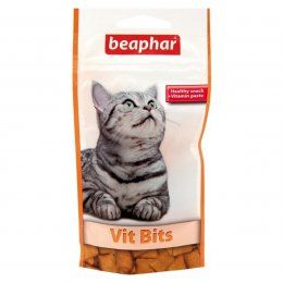 Подушечки Beaphar для кошек с мультивитаминной пастой, Vit Bits, 35 г