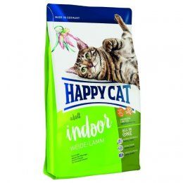 Корм Happy Cat для взрослых кошек с малой активностью с пастбищным ягненком, Indoor Weide-Lamm 32/14, 300 г