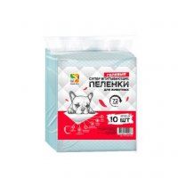 Пелёнки Four Pets, впитывающие для собак, 45х60 см, 10 шт