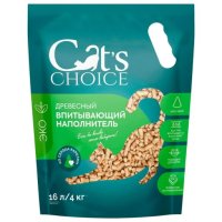 Наполнитель Cat's choice древесный, 4 кг (16 л)