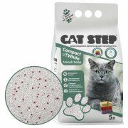 Наполнитель минеральный Cat Step Compact White French Soap, комкующийся, 4,5 кг (5 л)