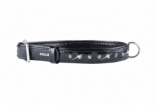 Ошейник "Collar brilliance" для собак, с украшением стразы, черный, ш 20 мм, обхват шеи 30-39 см