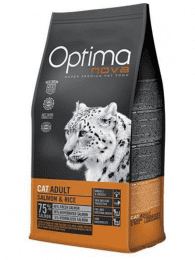 Корм OptimaNova Cat Adult Salmon&Rice для взрослых кошек, 400 г