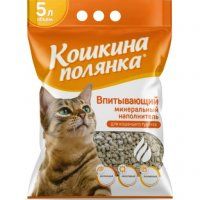 Наполнитель Кошкина Полянка впитывающий цеолитовый, 3 кг (5 л)