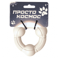 Игрушка Орбита, Кольцо для собак, лунный бежевый, 8 см