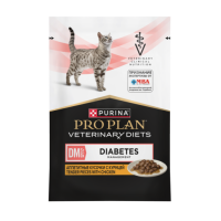 Пауч Purina Pro Plan Veterinary Diets для кошек при диабете, с курицей, Diabetes, 85 г