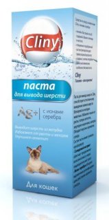 Паста Cliny для кошек, для вывода шерсти, 30 мл