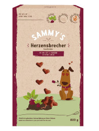 Лакомство Bosch Sammy's Heart Break для собак, Сердечки с мясом птицы, 800 г