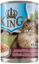 Консервы King Cat Beef для кошек, с говядиной, 415 г