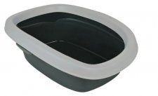 Туалет TRIXIE для кошек Carlo-2, серый/светло-серый, 38х17х58см
