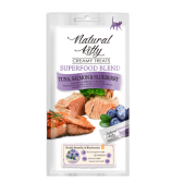 Лакомство Pettric Natural Kitty крем-суп для кошек Тунец, лосось и черника, 4 шт