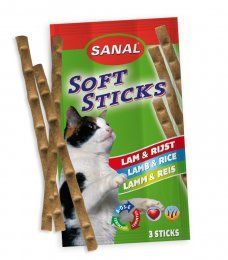 Палочки Sanal для кошек c ягненком и рисом, 3х5 г