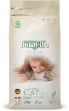 Корм BonaCibo, для взрослых кошек всех пород, со вкусом ягнёнка и риса, 2 кг