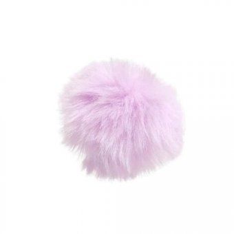 Игрушка Меховой шарик для кошек, лиловый, 5 см