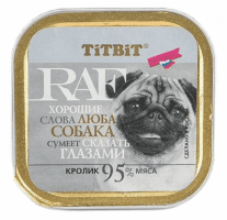 Консервы RAF для собак с кроликом, 100 г