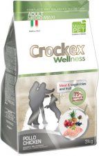 Корм Crockex, для взрослых собак средних и крупных пород, с курицей и рисом, Med/Max Adult Chiken&Rice, 12 кг