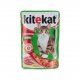 Пауч Kitekat с говядиной (кусочки в желе). Консервы для взрослых кошек, 85 г