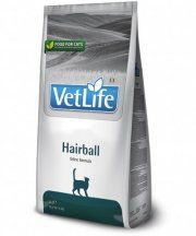 Корм Farmina Vet Life для взрослых кошек, способствующий выведению комочков шерсти из кишечника, Cat Hairball, 10 кг