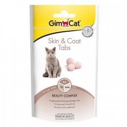 Витаминное лакомство Gimcat "SKIN&COAT" для здоровой кожи и шерсти для кошек, 40гр
