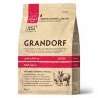 Корм Grandorf для домашних кошек, Ягненок и индейка, Indoor, 8 кг