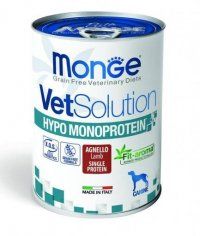 Консерва Monge VetSolution Hypo Monoprotein для снижения реакции пищевой непереносимости у собак, 400 г