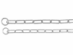 Петельный ошейник-цепочка "TRIXIE" для длинношерстных собак, металл, 72 см / 4 мм