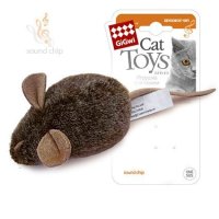 Игрушка Мышка со звуковым чипом для кошек, 15 см