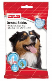 Палочки для чистки зубов Beaphar Dental Sticks средних и крупных пород, 182 г