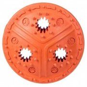 Игрушка для лакомств, диск для собак, оранжевый, 11 см