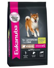 Корм Eukanuba для собак средних и мелких пород, с ягненком, Adult S&M Lamb, 7 кг