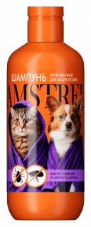 Шампунь Amstrel для собак и кошек репеллентный с маслом лаванды и чайного дерева,300 мл