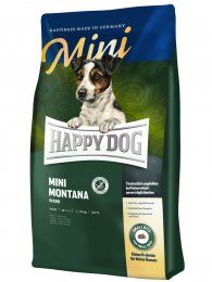 Корм Happy Dog монобелковый для собак миниатюрных пород с чувствительным пищеварением с кониной, Mini Montana 24/12, 300 г