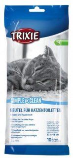 Пакеты уборочные TRIXIE для кошачьих туалетов, Simple n Clean, L, 46x59 см, 10 шт